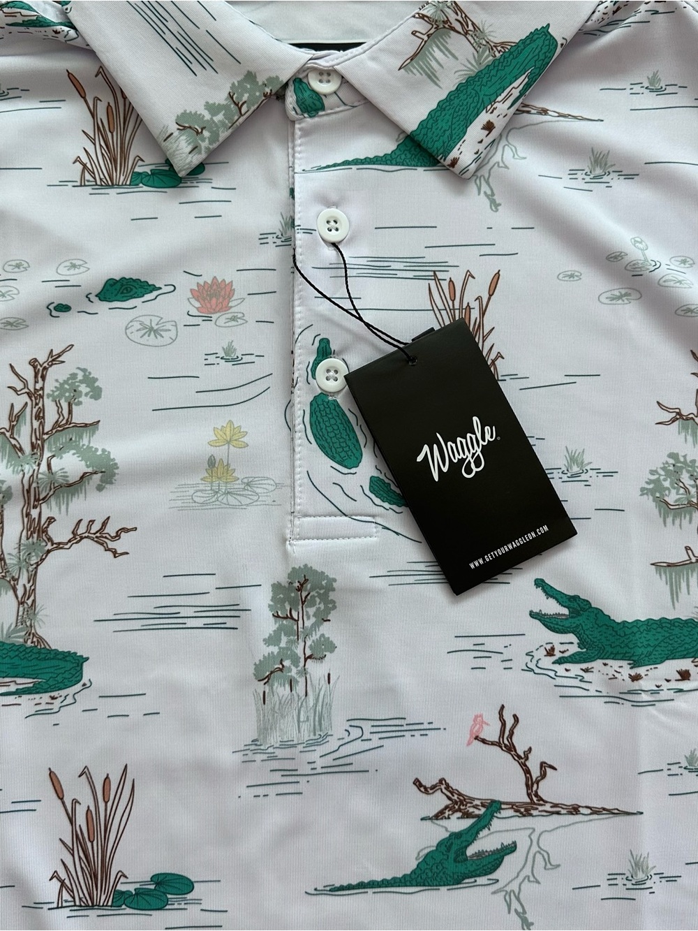 ⭐️NWT Waggle Men’s Polo - Water Hazard (Small) - Picture 2 of 5